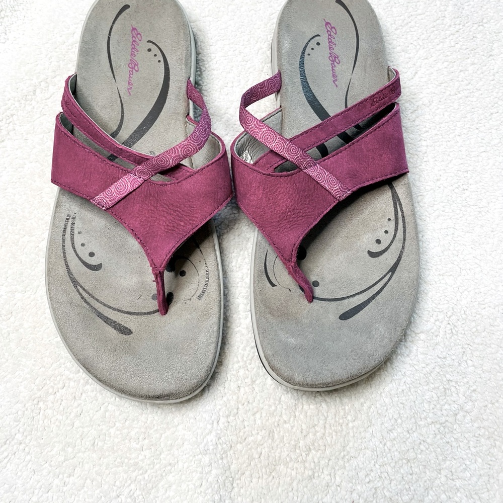 Eddie Bauer suede sandals size 9 NWOT